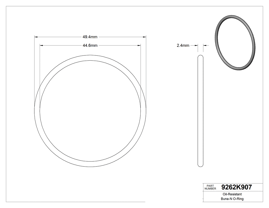 Technical drawing - 9262K907